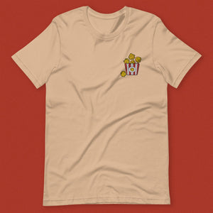 Popcorn Chicken Embroidered T-Shirt