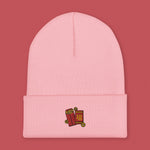 Load image into Gallery viewer, Red Envelope Embroidered Beanie - Ni De Mama Chinese - Inspired Clothing | Soft Pink ,
