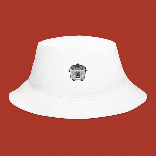 Rice Cooker Embroidered Bucket Hat - Ni De Mama Chinese Clothing