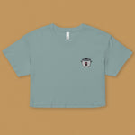 Load image into Gallery viewer, Rice Cooker Embroidered Crop T-Shirt - Ni De Mama Chinese - Inspired Clothing | Teal , XS
