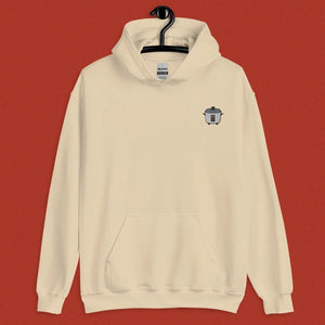 Rice Cooker Embroidered Hoodie / Overstock (Final Sale) - Ni De Mama Chinese - Inspired Clothing | Soft Cream , 2XL