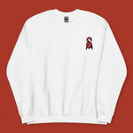 Load image into Gallery viewer, Roasted Duck Embroidered Sweatshirt / Imperfect (Final Sale) - Ni De Mama Chinese - Inspired Clothing | White , M
