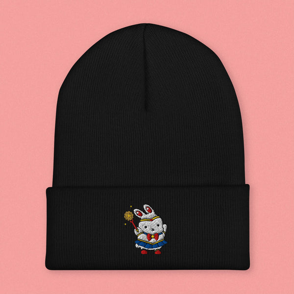Sailor Mooncake Embroidered Beanie - Ni De Mama Chinese - Inspired Clothing | Black ,