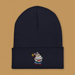 Load image into Gallery viewer, Sailor Mooncake Embroidered Beanie - Ni De Mama Chinese - Inspired Clothing | Navy Blue ,
