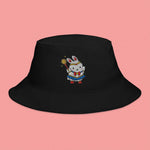 Load image into Gallery viewer, Sailor Mooncake Embroidered Bucket Hat - Ni De Mama Chinese - Inspired Clothing | Black ,
