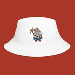 Load image into Gallery viewer, Sailor Mooncake Embroidered Bucket Hat - Ni De Mama Chinese - Inspired Clothing | White ,
