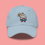 Load image into Gallery viewer, Sailor Mooncake Embroidered Cap - Ni De Mama Chinese - Inspired Clothing | Baby Blue ,
