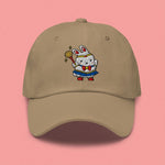 Load image into Gallery viewer, Sailor Mooncake Embroidered Cap - Ni De Mama Chinese - Inspired Clothing | Khaki ,
