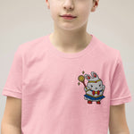 Load image into Gallery viewer, Sailor Mooncake Embroidered Kids T-Shirt - Ni De Mama Chinese - Inspired Clothing | Pink , S
