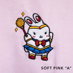 Load image into Gallery viewer, Sailor Mooncake Embroidered Sweatshirt / Sample (Final Sale) - Ni De Mama Chinese - Inspired Clothing | Pink A , S

