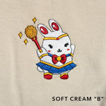 Load image into Gallery viewer, Sailor Mooncake Embroidered Sweatshirt / Sample (Final Sale) - Ni De Mama Chinese - Inspired Clothing | Soft Cream B , S
