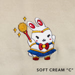 Load image into Gallery viewer, Sailor Mooncake Embroidered Sweatshirt / Sample (Final Sale) - Ni De Mama Chinese - Inspired Clothing | Soft Cream C , S
