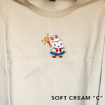 Load image into Gallery viewer, Sailor Mooncake Embroidered Sweatshirt / Sample (Final Sale) - Ni De Mama Chinese - Inspired Clothing | Soft Cream C , S
