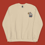 Load image into Gallery viewer, Sailor Mooncake Embroidered Sweatshirt - Ni De Mama Chinese - Inspired Clothing | Soft Cream , S
