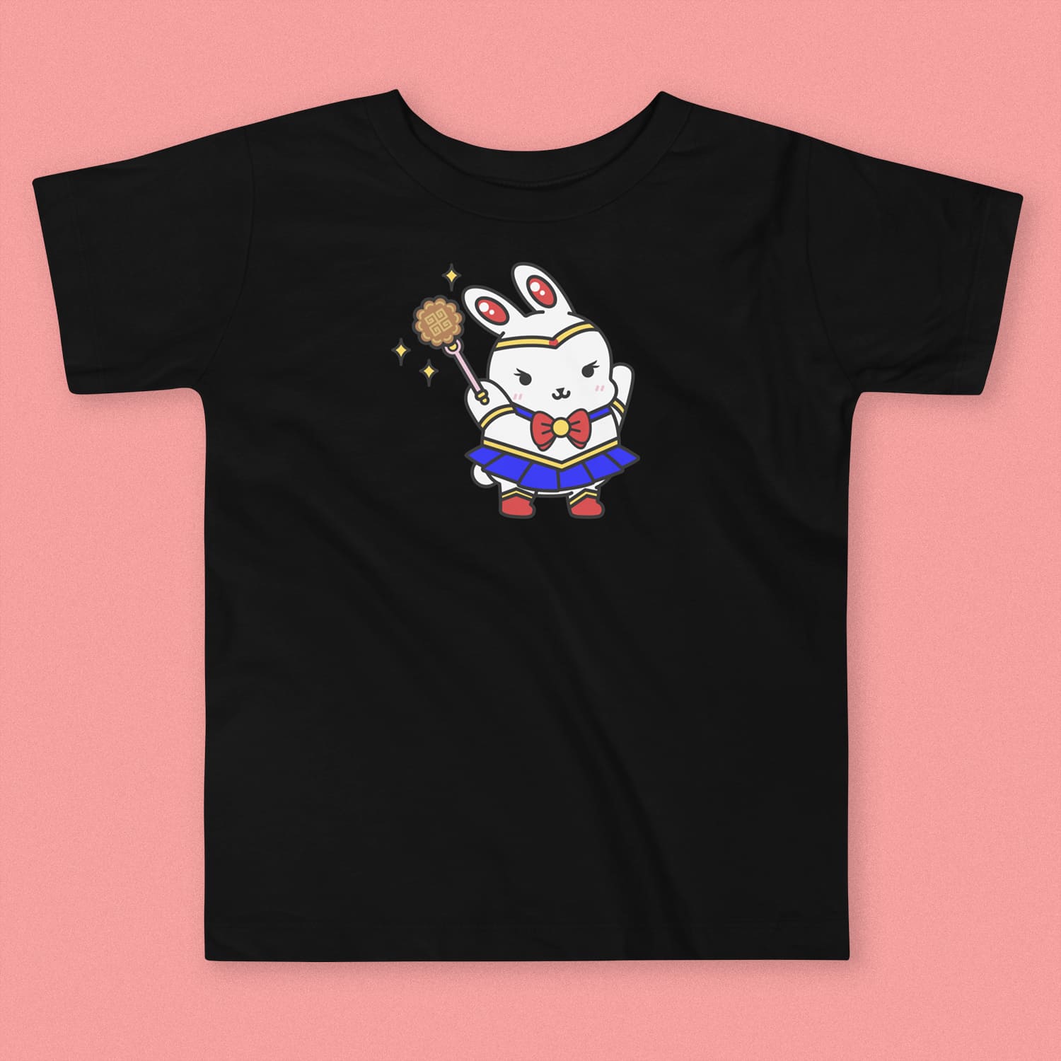 Sailor Mooncake Toddlers T-Shirt - Ni De Mama Chinese - Inspired Clothing | Black , 2T