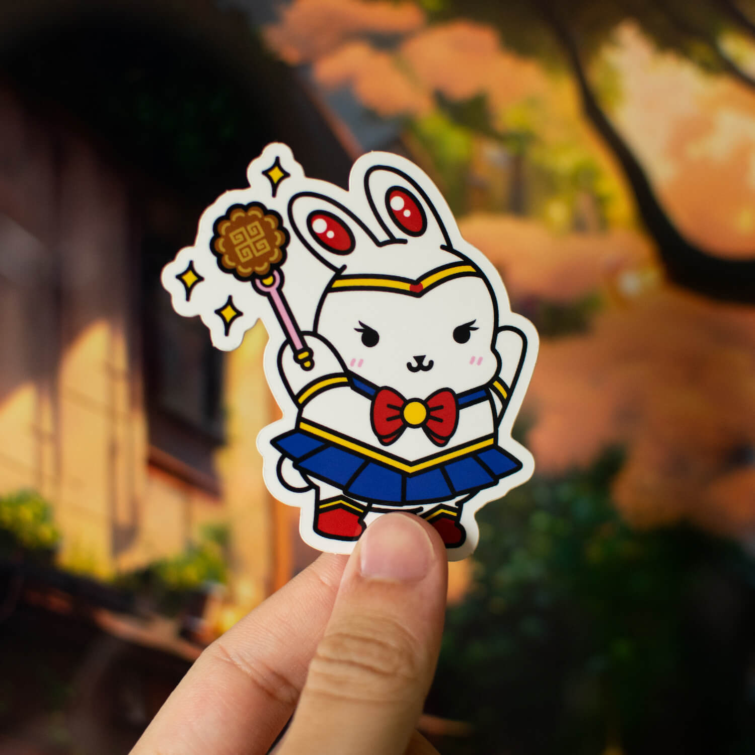 Sailor Mooncake Vinyl Sticker - Ni De Mama Chinese - Inspired Clothing | ,