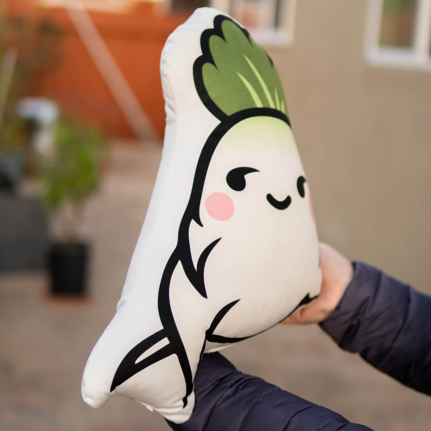 Seductive Daikon Radish Plush Pillow - Ni De Mama Chinese - Inspired Clothing | ,
