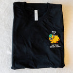 Load image into Gallery viewer, Sik Teng Mm Sik Gong Embroidered T-Shirt / Imperfect (Final Sale) - Ni De Mama Chinese - Inspired Clothing | Black , S
