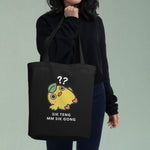 Load image into Gallery viewer, Sik Teng Mm Sik Gong Tote Bag - Ni De Mama Chinese - Inspired Clothing | Romanization , Black
