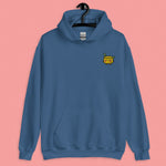 Load image into Gallery viewer, Stinky Tofu Embroidered Hoodie - Ni De Mama Chinese - Inspired Clothing | Steel Blue , S
