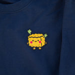 Load image into Gallery viewer, Stinky Tofu Embroidered Sweatshirt - Ni De Mama Chinese - Inspired Clothing | Navy Blue , S
