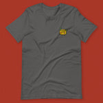 Load image into Gallery viewer, Stinky Tofu Embroidered T-Shirt - Ni De Mama Chinese - Inspired Clothing | Charcoal , S
