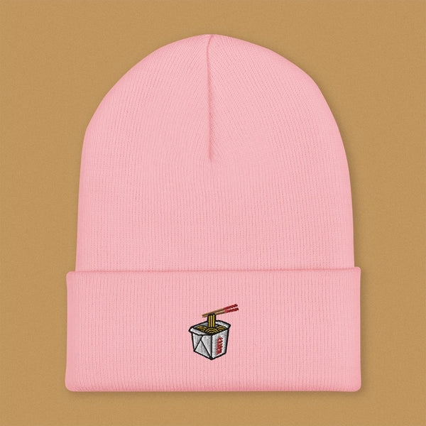 Takeout Box Embroidered Beanie - Ni De Mama Chinese Clothing