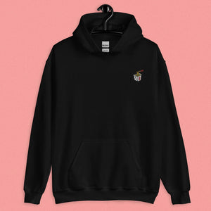 Takeout Box Embroidered Hoodie / Overstock (Final Sale) - Ni De Mama Chinese - Inspired Clothing | Black , S