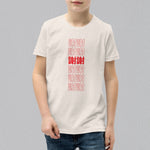 Load image into Gallery viewer, 謝謝 Thank You Kids T-Shirt / Traditional - Ni De Mama Chinese - Inspired Clothing | Heather Cream , S
