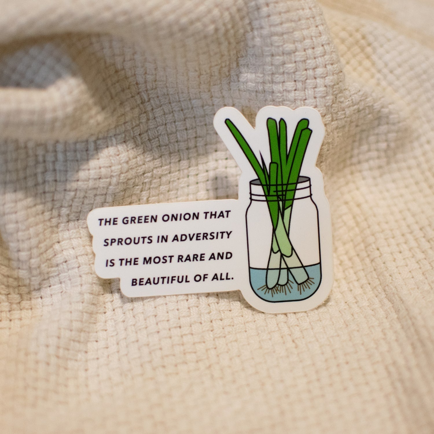 "The Green Onion That Sprouts" Vinyl Sticker - Ni De Mama Chinese - Inspired Clothing | ,