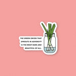 Load image into Gallery viewer, &quot;The Green Onion That Sprouts&quot; Vinyl Sticker - Ni De Mama Chinese - Inspired Clothing | ,
