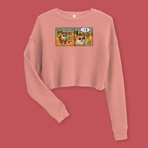 This Is Fine Crop Sweatshirt - Ni De Mama Chinese Clothing