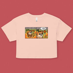 This Is Fine Crop T-Shirt - Ni De Mama Chinese Clothing