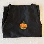Load image into Gallery viewer, Tropical Pineapple Bun Embroidered Apron / Imperfect (Final Sale) - Ni De Mama Chinese - Inspired Clothing | Black ,
