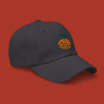 Load image into Gallery viewer, Tropical Pineapple Bun Embroidered Cap - Ni De Mama Chinese - Inspired Clothing | Charcoal ,
