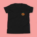 Load image into Gallery viewer, Tropical Pineapple Bun Embroidered Kids T-Shirt - Ni De Mama Chinese - Inspired Clothing | Black , S
