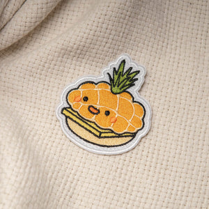 Tropical Pineapple Bun Embroidered Patch - Ni De Mama Chinese - Inspired Clothing | ,