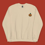Load image into Gallery viewer, Tropical Pineapple Bun Embroidered Sweatshirt / Imperfect (Final Sale) - Ni De Mama Chinese - Inspired Clothing | Soft Cream , M
