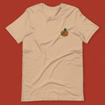 Load image into Gallery viewer, Tropical Pineapple Bun Embroidered T-Shirt - Ni De Mama Chinese - Inspired Clothing | Tan , XS
