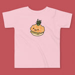 Load image into Gallery viewer, Tropical Pineapple Bun Toddler T-Shirt - Ni De Mama Chinese - Inspired Clothing | Pink , 2T
