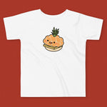 Load image into Gallery viewer, Tropical Pineapple Bun Toddler T-Shirt - Ni De Mama Chinese - Inspired Clothing | White , 2T
