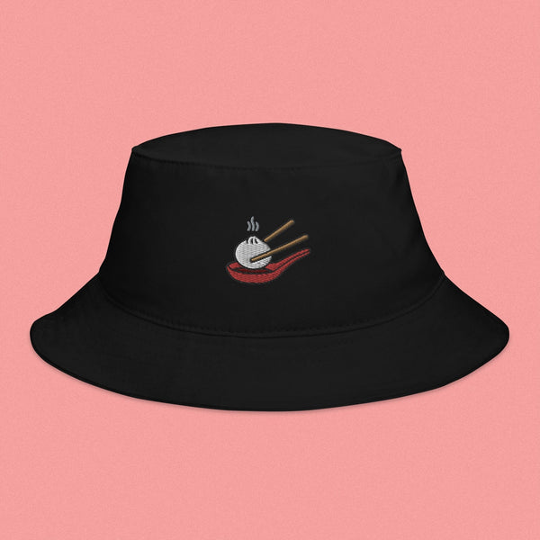 Xiao Long Bao Embroidered Bucket Hat - Ni De Mama Chinese Clothing