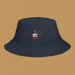 Load image into Gallery viewer, Xiao Long Bao Embroidered Bucket Hat - Ni De Mama Chinese - Inspired Clothing | Navy Blue ,
