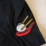 Load image into Gallery viewer, Xiao Long Bao Embroidered T-Shirt / Imperfect (Final Sale) - Ni De Mama Chinese - Inspired Clothing | Black , M
