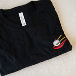 Load image into Gallery viewer, Xiao Long Bao Embroidered T-Shirt / Imperfect (Final Sale) - Ni De Mama Chinese - Inspired Clothing | Black , M
