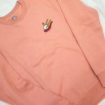 Load image into Gallery viewer, Xiao Long Bao Premium Embroidered Sweatshirt / Sample (Final Sale) - Ni De Mama Chinese - Inspired Clothing | Mauve , S
