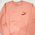 Load image into Gallery viewer, Xiao Long Bao Premium Embroidered Sweatshirt / Sample (Final Sale) - Ni De Mama Chinese - Inspired Clothing | Mauve , S
