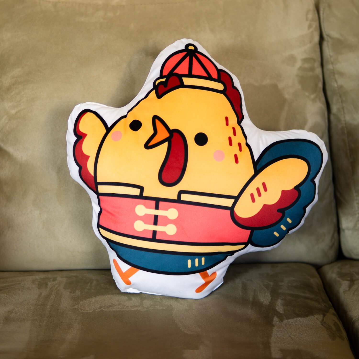 Year of the Chicken Plush Pillow - Ni De Mama Chinese - Inspired Clothing | ,