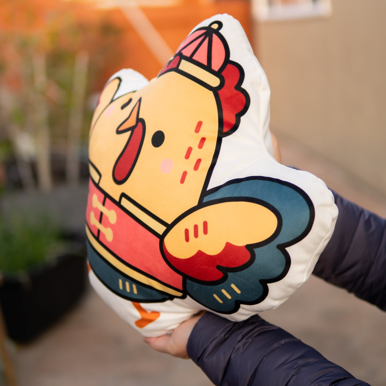 Year of the Chicken Plush Pillow - Ni De Mama Chinese - Inspired Clothing | ,