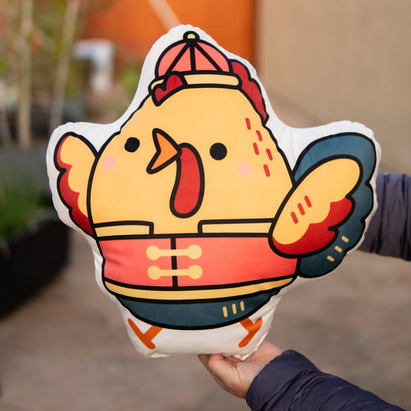 Year of the Chicken Plush Pillow - Ni De Mama Chinese - Inspired Clothing | ,